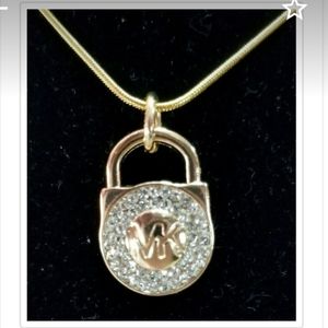 Michael Kors rhinestone necklace 18"